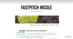 Desktop Screenshot of fastpitchnicole.com